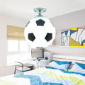 DecorBites™ LED Soccer Ball Ceiling Light for Boys Room, Indoor Lighting Fixture