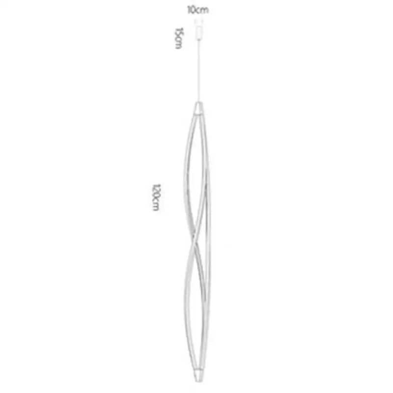 DecorBites™ LED Spiral Aluminu Chandelier - Modern Decor for Home, Office, and Dining Areas