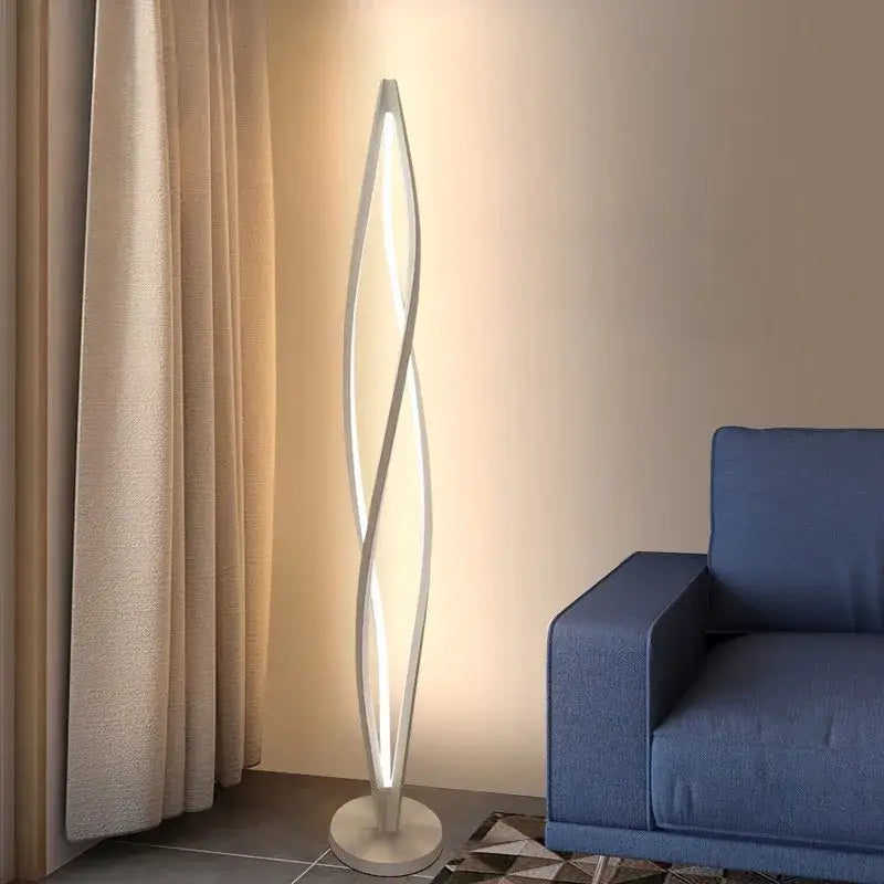 DecorBites™ LED Spiral Aluminu Chandelier - Modern Decor for Home, Office, and Dining Areas