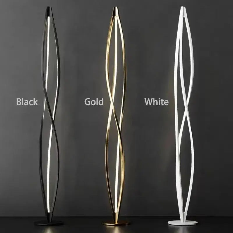 DecorBites™ LED Spiral Aluminu Chandelier - Modern Decor for Home, Office, and Dining Areas