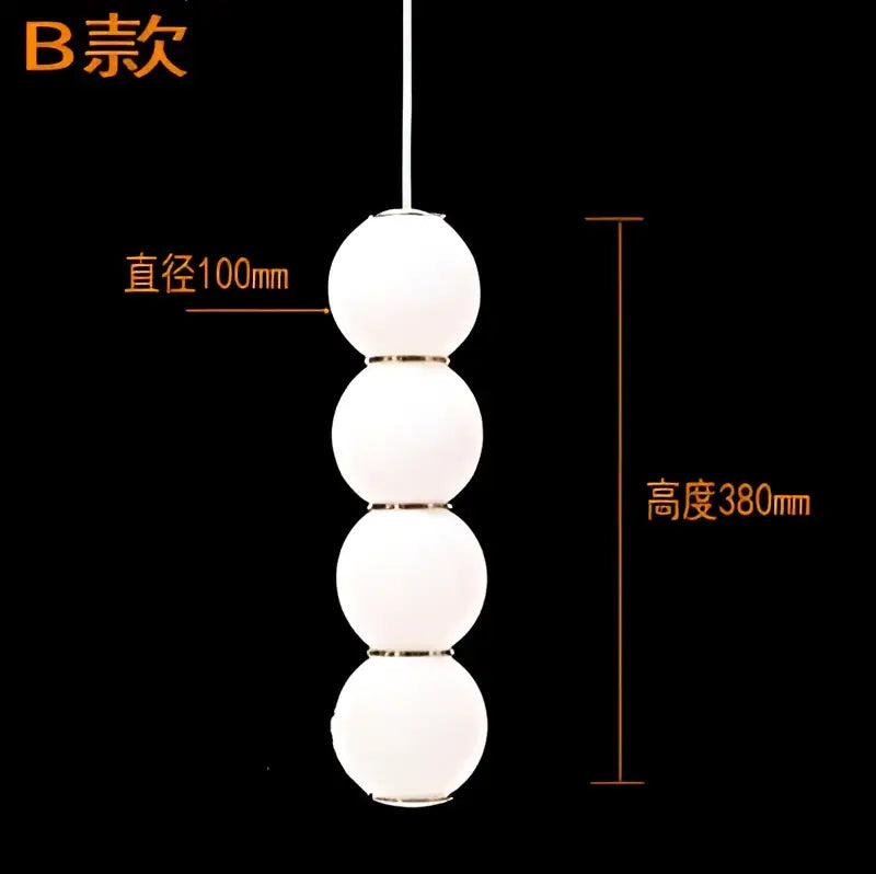 DecorBites™ LED Spiral Ball Pendant: Modern Nordic Art Decor Lighting for Bedroom/Kitchen/Dining Room