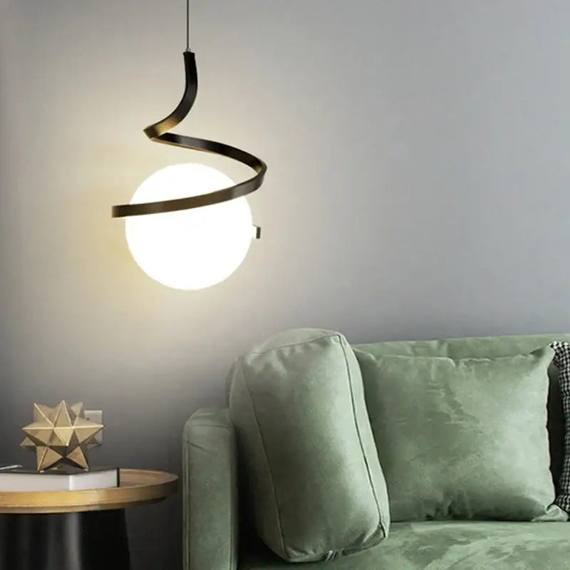DecorBites™ LED Spiral Pendant Lights Chandelier for Living Room Bedroom Lighting