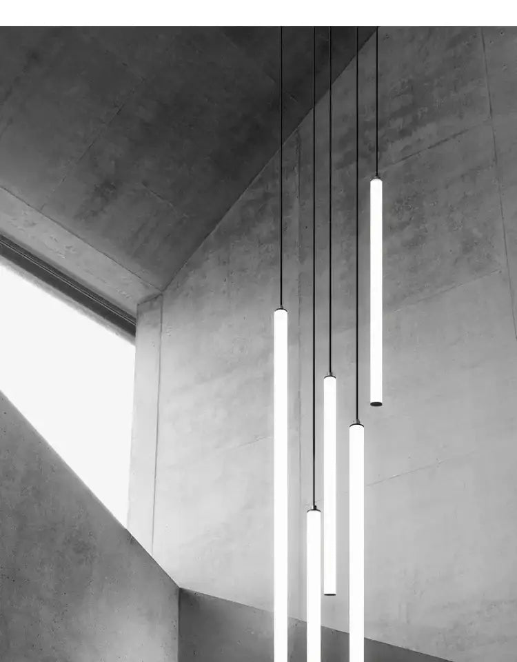 DecorBites™ LED Spiral Staircase Chandelier for Modern Home