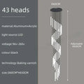 DecorBites™ LED Spiral Staircase Chandelier - Modern Home Lighting