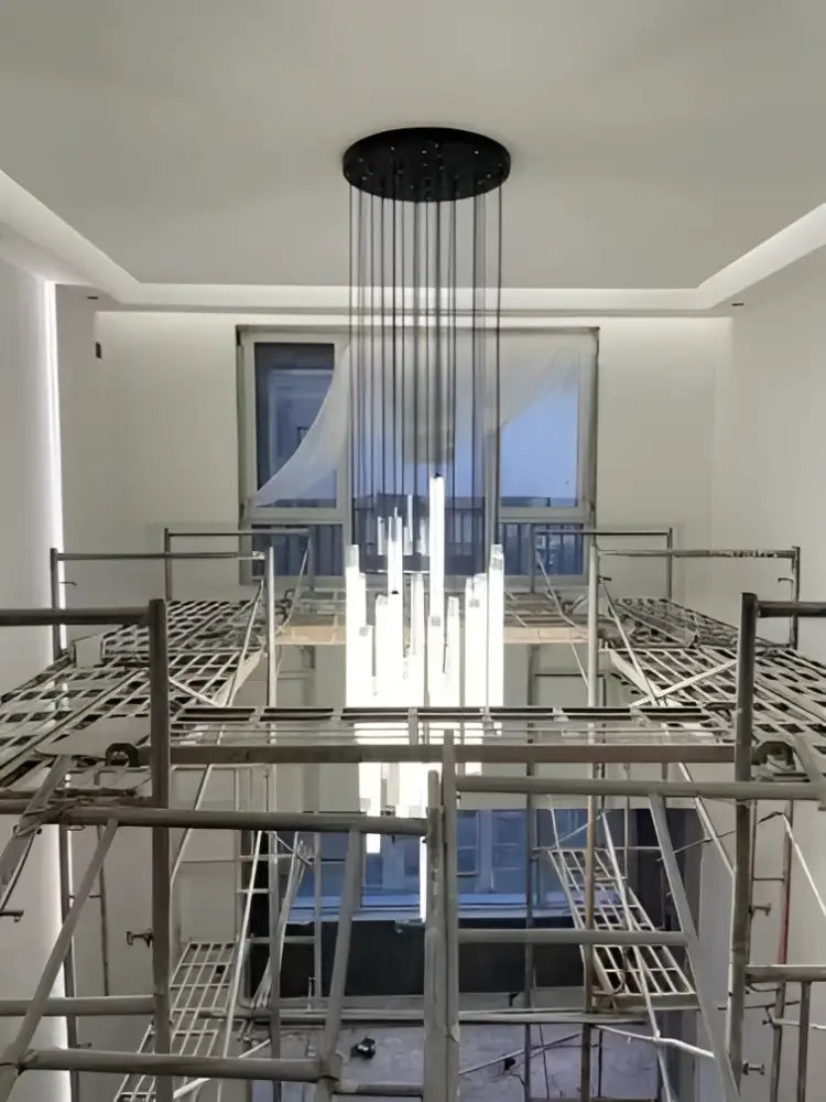 DecorBites™ LED Spiral Staircase Chandelier - Modern Home Lighting