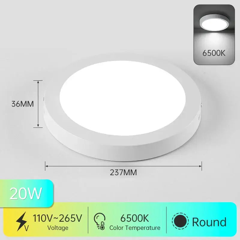 DecorBites™ LED Square Ceiling Light: Modern Kitchen Surface Mount Chandelier Fixture for Home Decor
