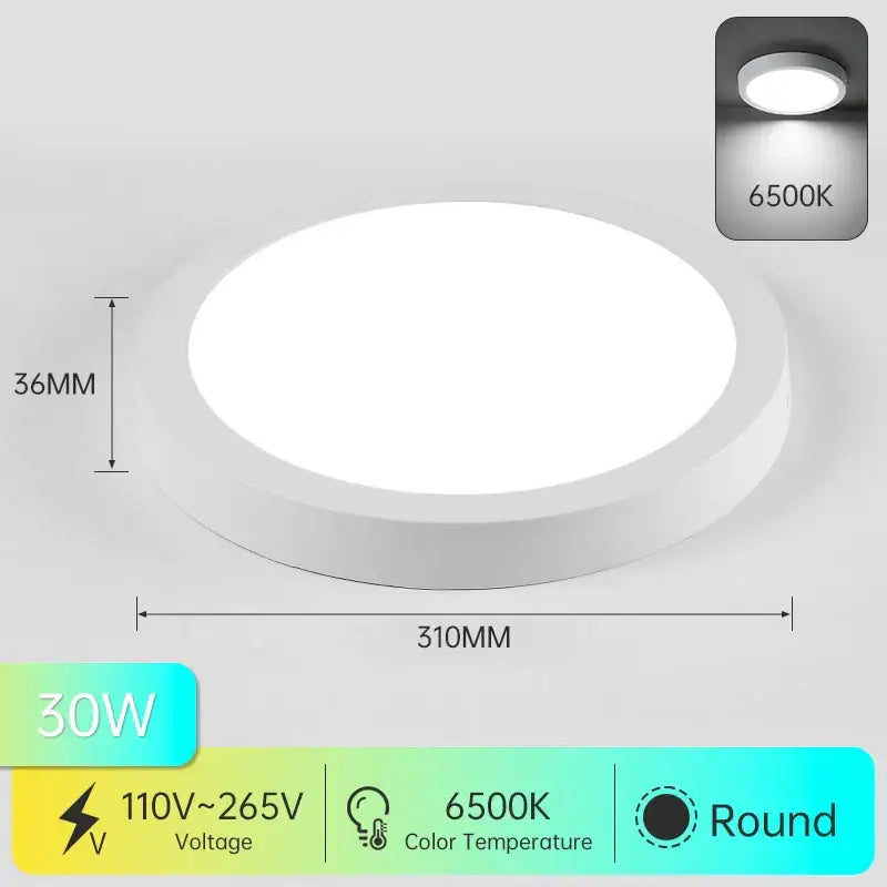 DecorBites™ LED Square Ceiling Light: Modern Kitchen Surface Mount Chandelier Fixture for Home Decor
