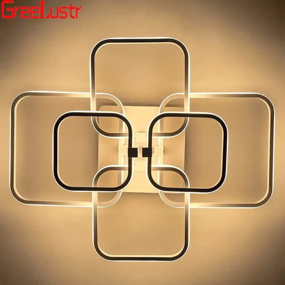 DecorBites™ LED Square Chandelier Ceiling Light for Living Room Bedroom