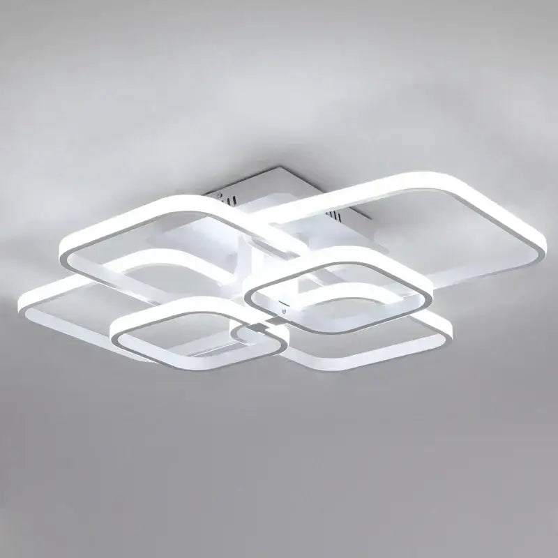 DecorBites™ LED Square Chandelier Ceiling Light for Living Room Bedroom