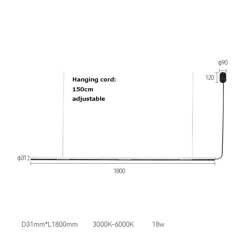 DecorBites™ LED Square Sensor Chandelier for Living Room Lighting