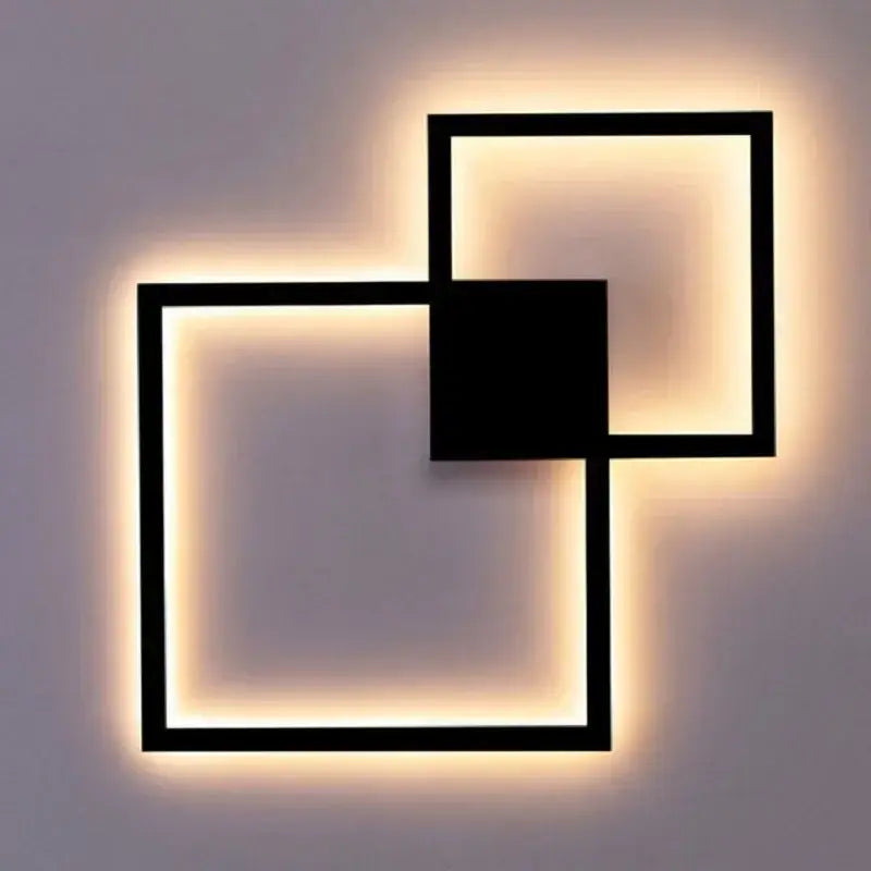 DecorBites™ LED Square Wall Lamp for Living Room Bedroom Foyer - Indoor Decor Lighting