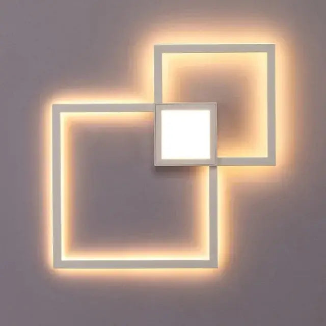 DecorBites™ LED Square Wall Lamp for Living Room Bedroom Foyer - Indoor Decor Lighting