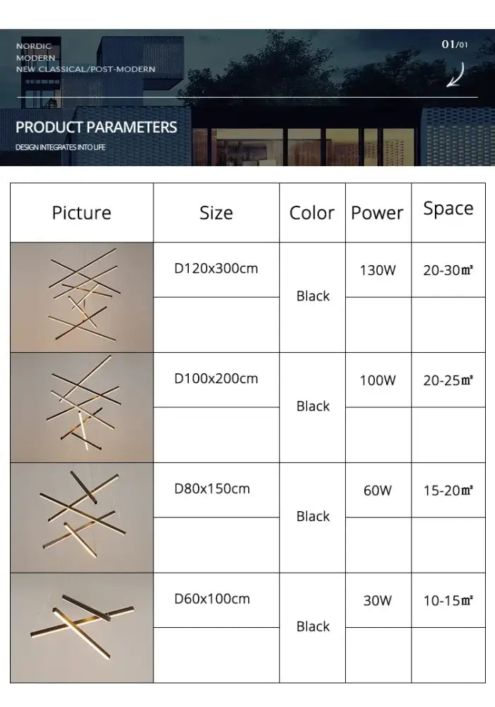 DecorBites™ LED Stair Ceiling Chandelier for Living Room