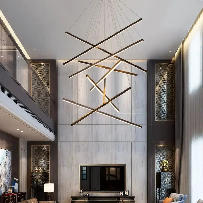 DecorBites™ LED Stair Ceiling Chandelier for Living Room