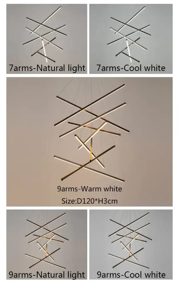DecorBites™ LED Stair Ceiling Chandelier for Living Room