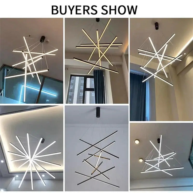 DecorBites™ LED Stair Ceiling Chandelier for Living Room