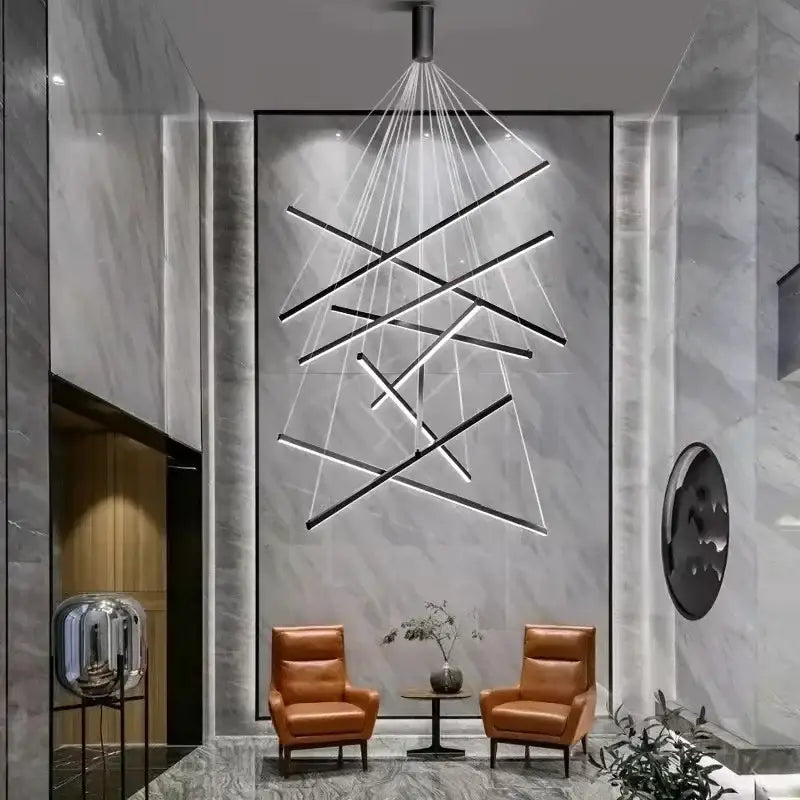 DecorBites™ LED Stair Ceiling Chandelier for Living Room