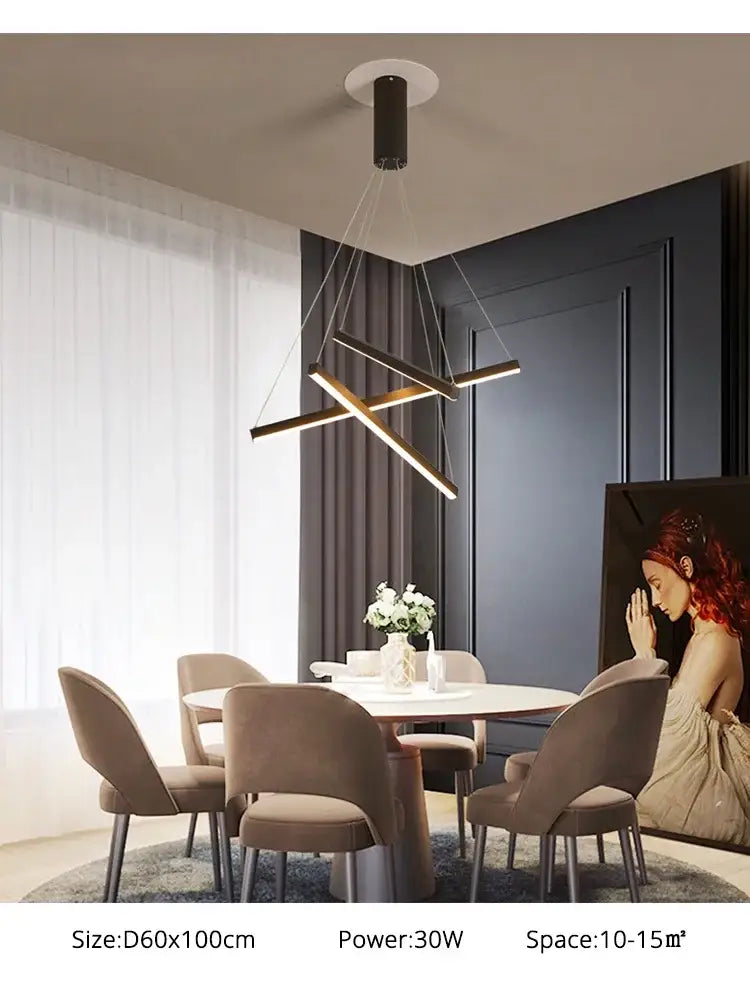 DecorBites™ LED Stair Ceiling Chandelier for Living Room