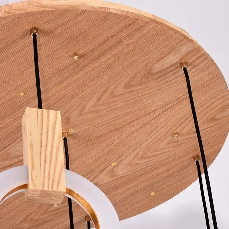 DecorBites™ LED Stair Chandelier: Modern Nordic Ceiling Pendant Lamps & Bedroom Wood Lights