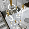 DecorBites™ LED Stair Chandelier: Modern Nordic Living Room Ceiling Pendant Lamps
