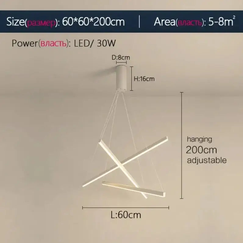 DecorBites™ LED Stair Chandelier: Modern, Simple, Villa Hall, Hotel Decor, Indoor Lighting