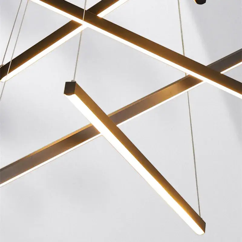 DecorBites™ LED Stair Chandelier: Modern, Simple, Villa Hall, Hotel Decor, Indoor Lighting