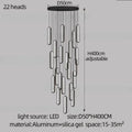 DecorBites™ LED Staircase Branch Chandelier for Modern Living & Dining Rooms