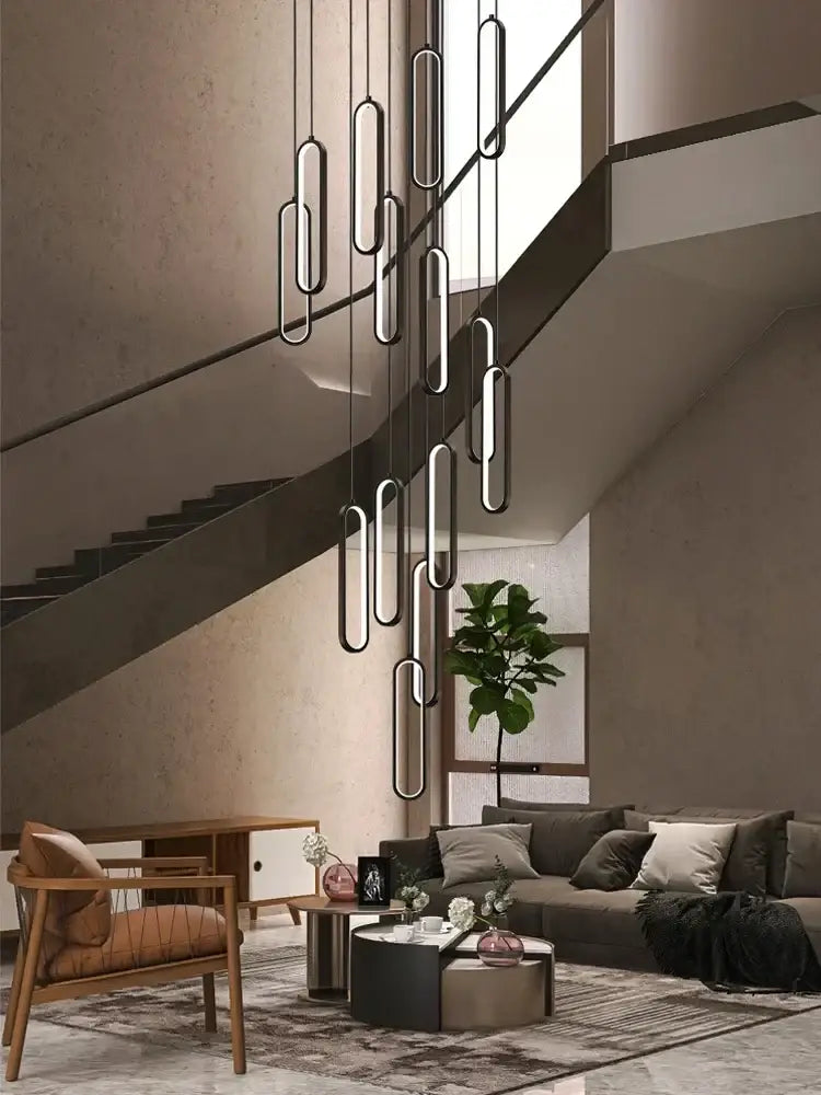 DecorBites™ LED Staircase Branch Chandelier for Modern Living & Dining Rooms