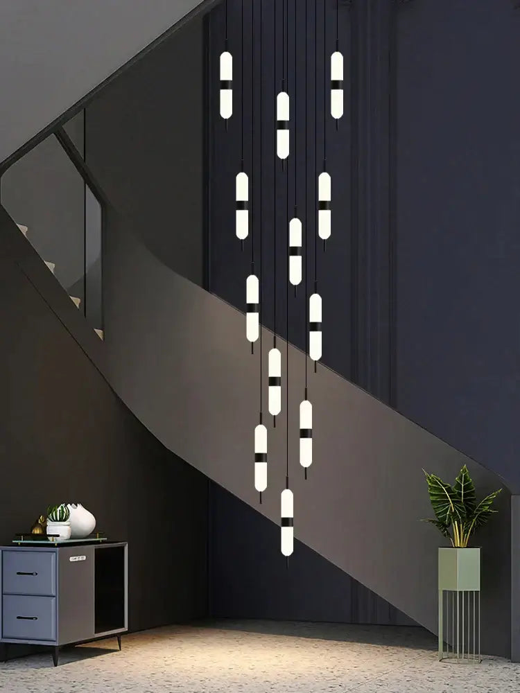 DecorBites™ ثريا الدرج LED سقف إضاءة غرفة المعيشة الديكور