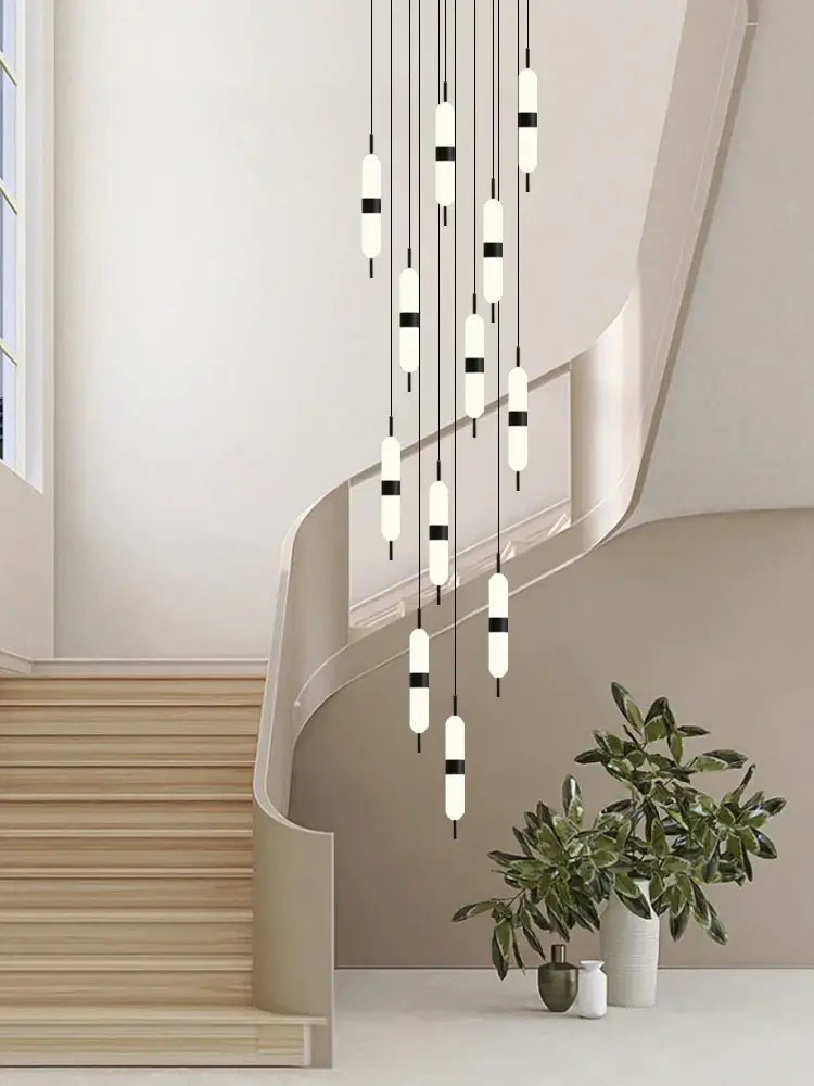DecorBites™ ثريا الدرج LED سقف إضاءة غرفة المعيشة الديكور