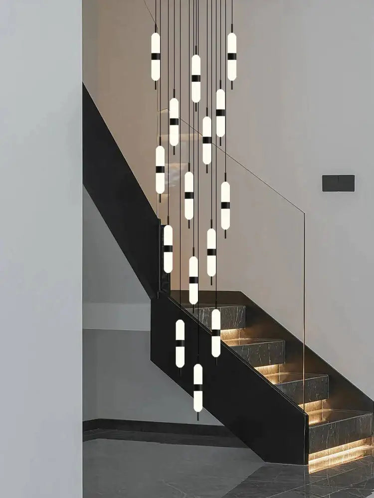 DecorBites™ ثريا الدرج LED سقف إضاءة غرفة المعيشة الديكور