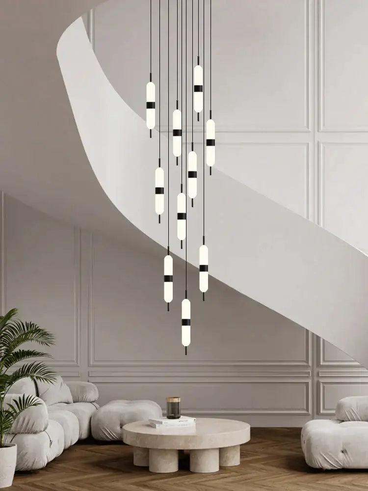 DecorBites™ ثريا الدرج LED سقف إضاءة غرفة المعيشة الديكور