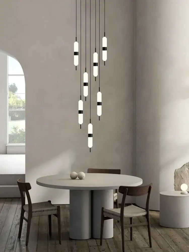 DecorBites™ ثريا الدرج LED سقف إضاءة غرفة المعيشة الديكور