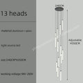 DecorBites™ LED Staircase Chandelier for Home Hotel Hall Lighting