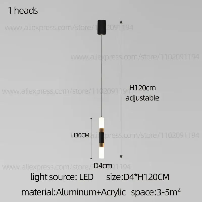 DecorBites™ LED Staircase Chandelier: Modern Duplex Home Lighting for Architectural Decoration