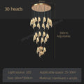 DecorBites™ LED Staircase Chandelier: Modern Loft Lighting Fixture for Living & Dining Room