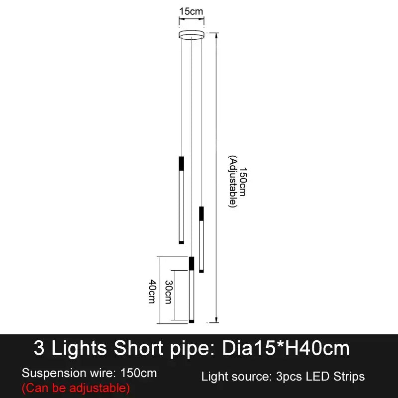 DecorBites™ LED Staircase Chandeliers: Modern Luxury Lighting for Living Room, Restaurant, or Duplex Attic