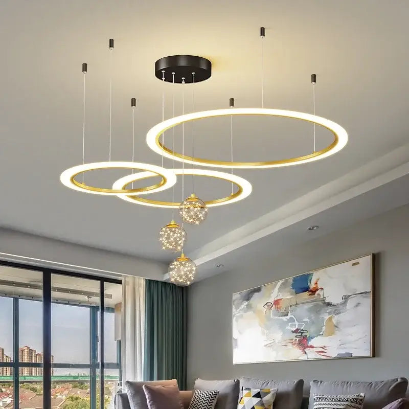 ثريا نجمية بتقنية LED من DecorBites™ لديكور غرف المعيشة وغرف النوم العصرية