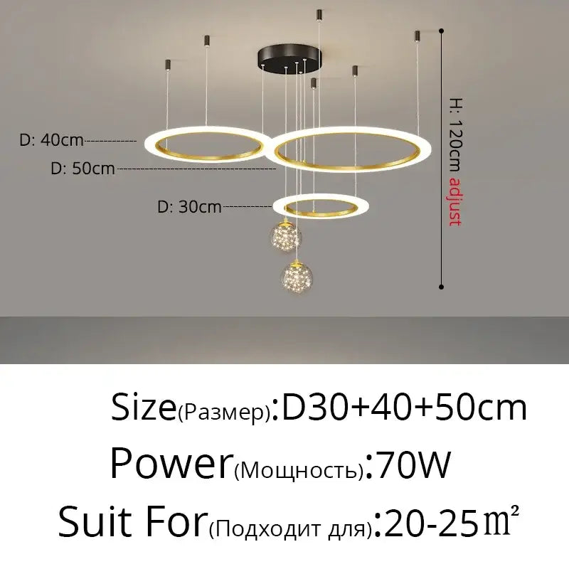 ثريا نجمية بتقنية LED من DecorBites™ لديكور غرف المعيشة وغرف النوم العصرية