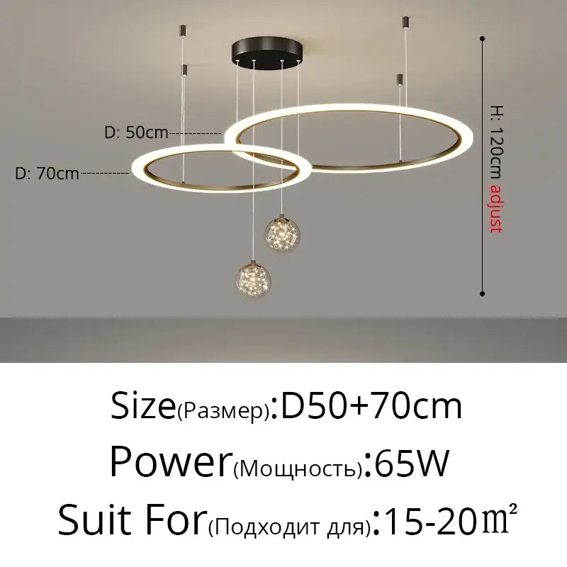 ثريا نجمية بتقنية LED من DecorBites™ لديكور غرف المعيشة وغرف النوم العصرية
