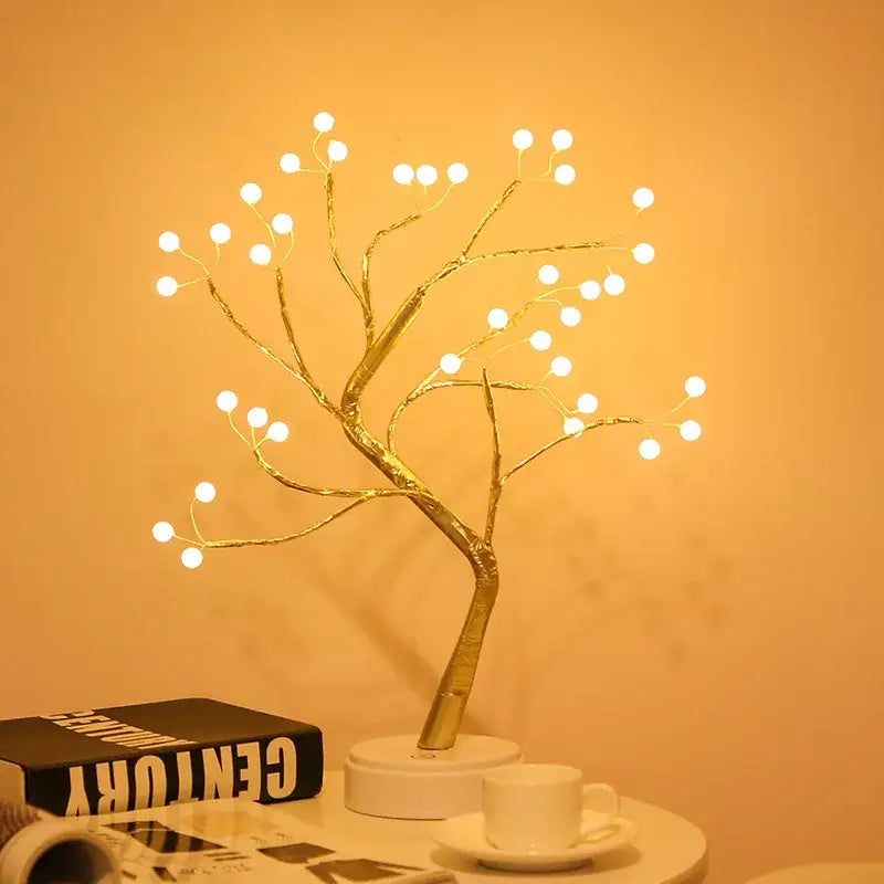 DecorBites™ LED Starry Tree Table Lamp with Touch Switch - 36/108 LEDs, Fairy Night Light
