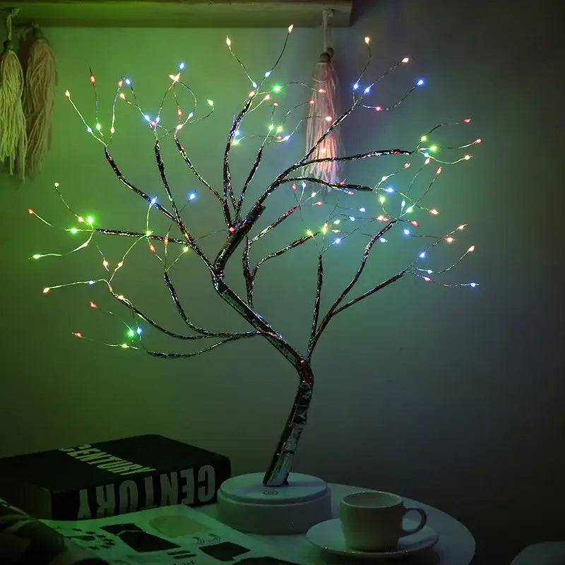 DecorBites™ LED Starry Tree Table Lamp with Touch Switch - 36/108 LEDs, Fairy Night Light