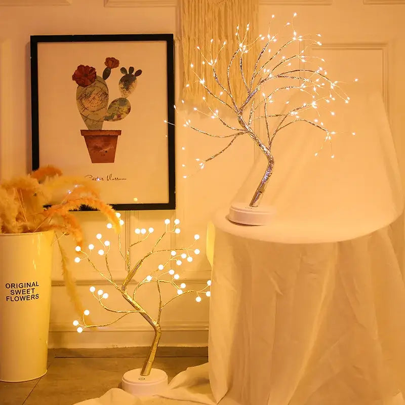 DecorBites™ LED Starry Tree Table Lamp with Touch Switch - 36/108 LEDs, Fairy Night Light