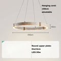 DecorBites™ LED Stone Ring Chandelier - Trendy Design for Living & Dining Room