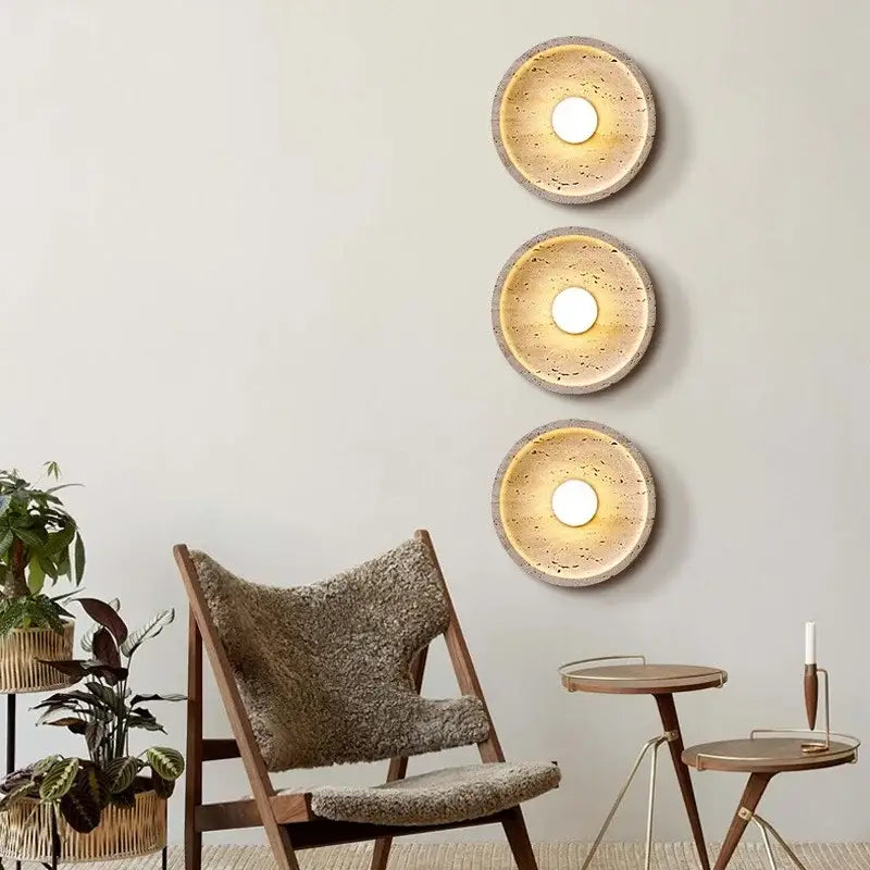 DecorBites™ LED Stone Wall Lamp Modern Nordic Mirror Light for Home Decor