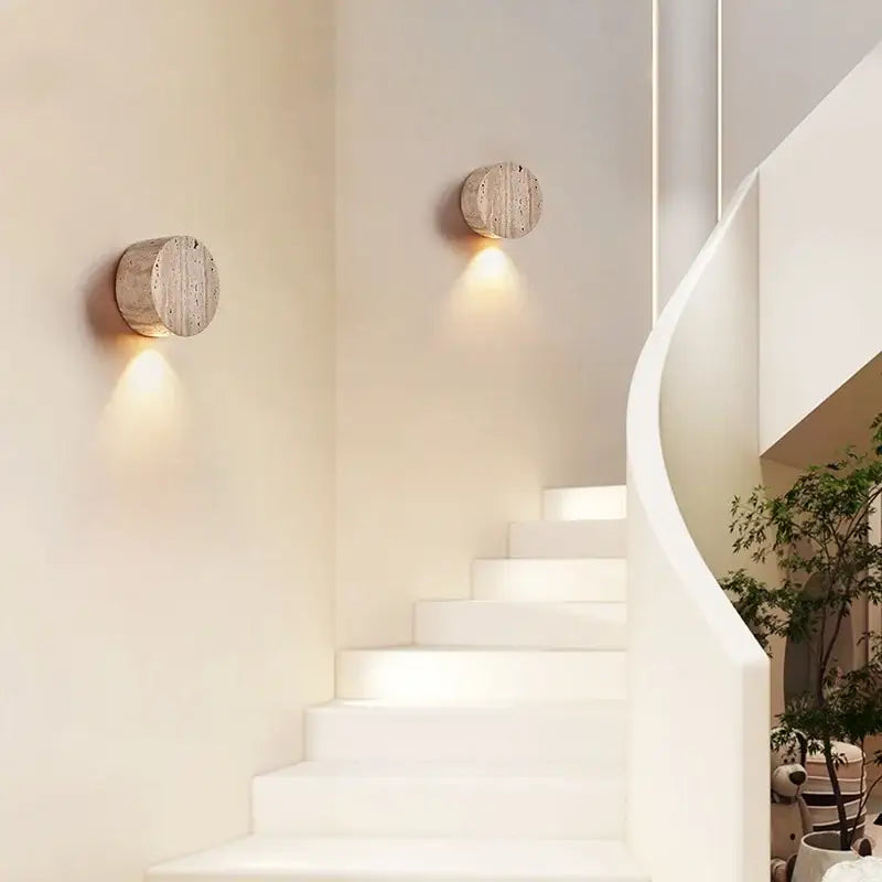 DecorBites™ LED Stone Wall Lamp Sconce, Modern Nordic Design for Living Room, Coffee, Corridor