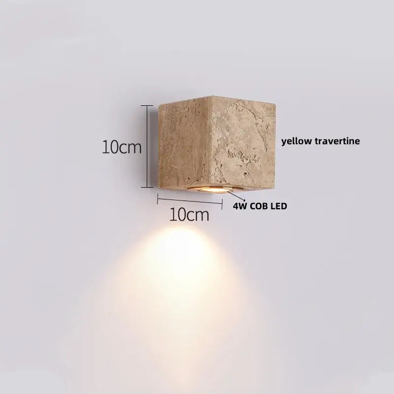 DecorBites™ LED Stone Wall Lamp Sconce, Modern Nordic Design for Living Room, Coffee, Corridor