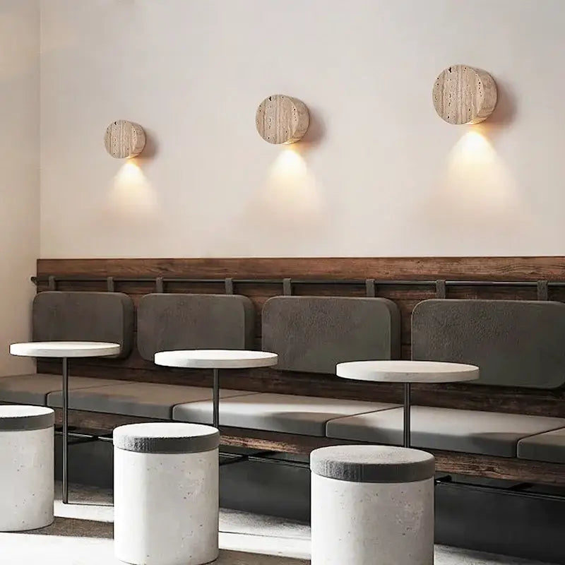 DecorBites™ LED Stone Wall Lamp Sconce, Modern Nordic Design for Living Room, Coffee, Corridor