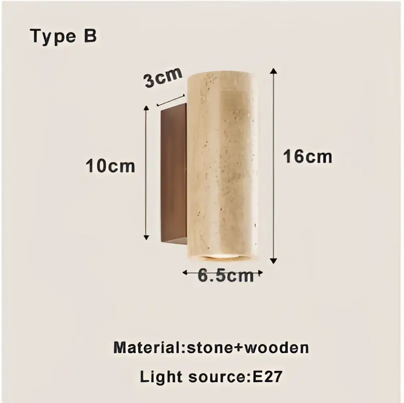 DecorBites™ LED Stone Wall Sconce Wabi-sabi Retro Home Decor
