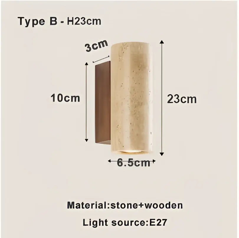 DecorBites™ LED Stone Wall Sconce Wabi-sabi Retro Home Decor